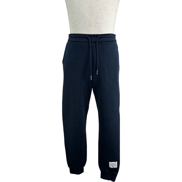 トムブラウン THOM BROWNE トリコロールサイドラインスウェットパンツ MJQ066A ネイビー コットン メンズ その他ボトムス トムブラウン THOM BROWNE トリコロールサイドラインスウェットパンツ
