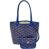 ゴヤール GOYARD サンルイジュニア ブルー ゴヤールディン・キャンバス レディース トートバッグ