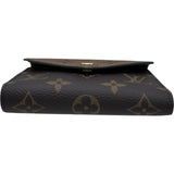 ルイ・ヴィトン LOUIS VUITTON ポルトフォイユ・ヴィクトリーヌ M81557 ブラウン モノグラム・リバース キャンバス レディース 三つ折り財布