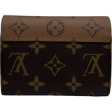 ルイ・ヴィトン LOUIS VUITTON ポルトフォイユ・ヴィクトリーヌ M81557 ブラウン モノグラム・リバース キャンバス レディース 三つ折り財布