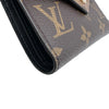 ルイ・ヴィトン LOUIS VUITTON ポルトフォイユ・ヴィクトリーヌ M81557 ブラウン モノグラム・リバース キャンバス レディース 三つ折り財布