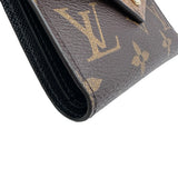 ルイ・ヴィトン LOUIS VUITTON ポルトフォイユ・ヴィクトリーヌ M81557 ブラウン モノグラム・リバース キャンバス レディース 三つ折り財布