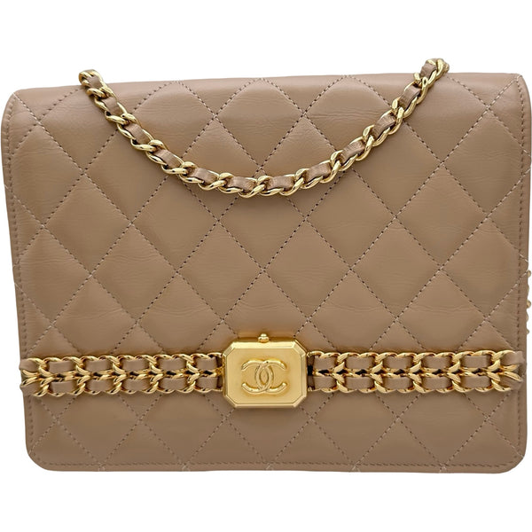 シャネル CHANEL マトラッセショルダーバッグ AP3928 ベージュ