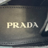 プラダ PRADA ウィングチップパテントドレスシューズ ブラック パテント レディース ローファー
