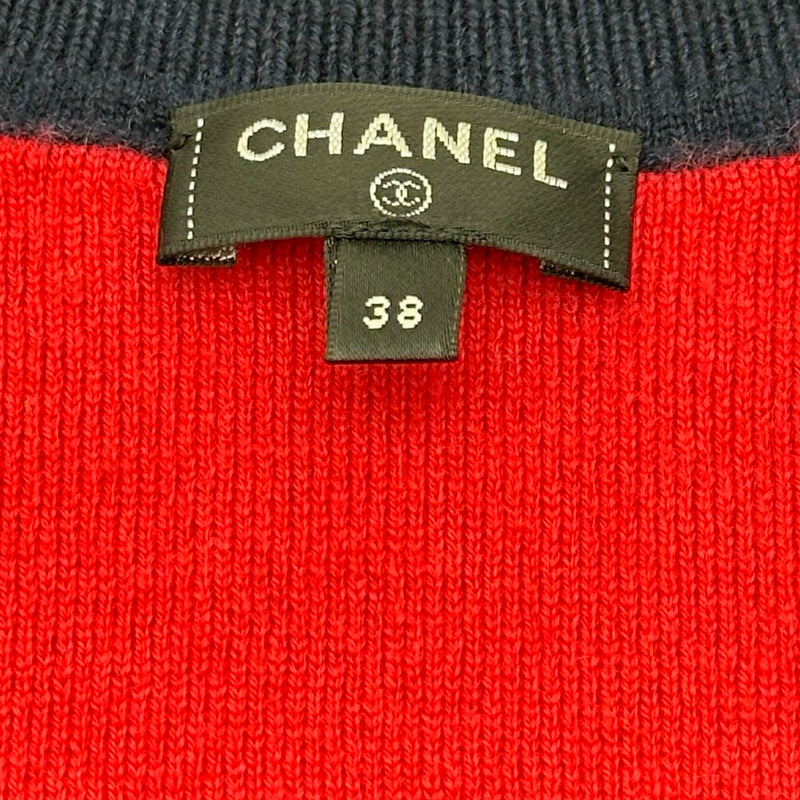 シャネル CHANEL カシミヤ混ココマークニットセーター P70525 ネイビー