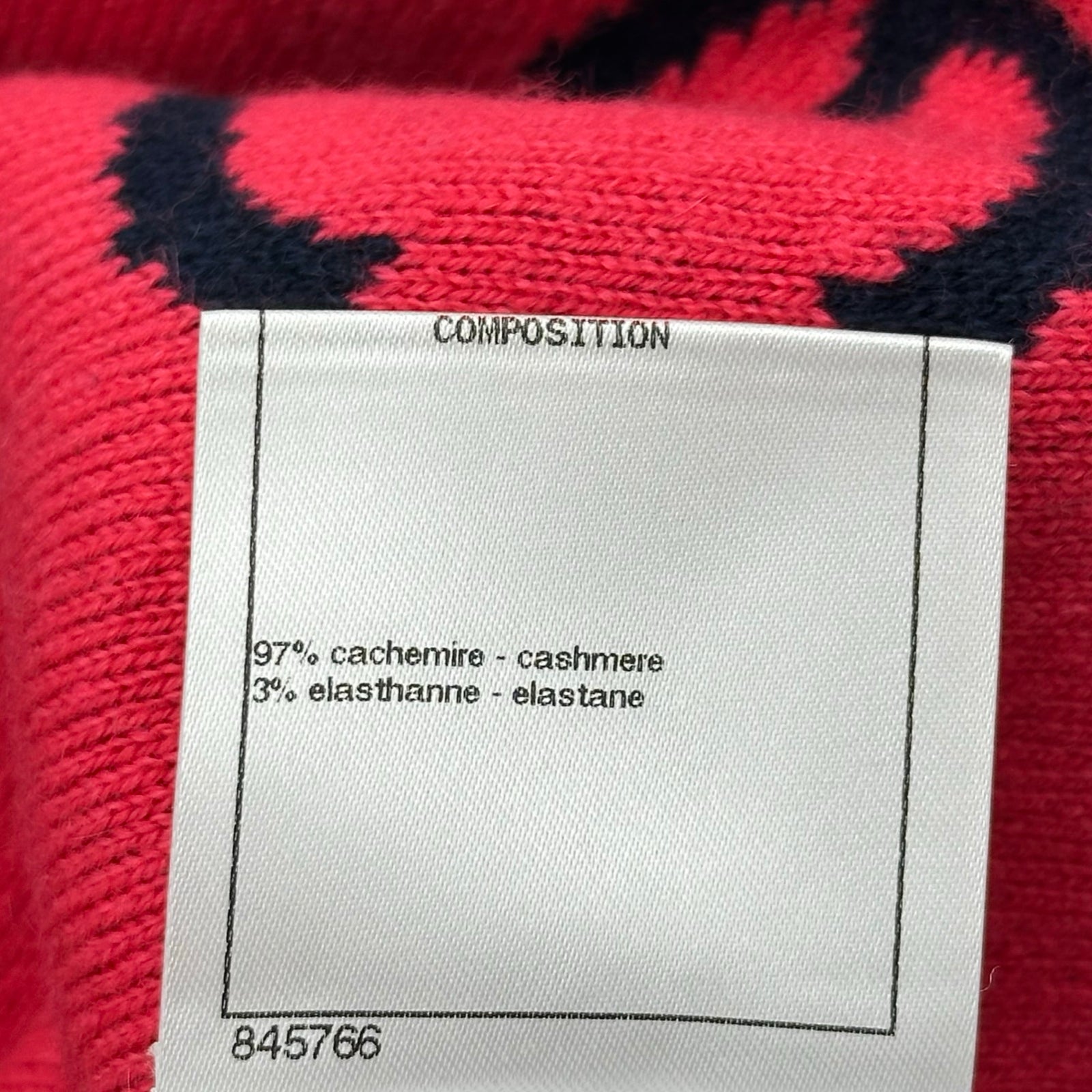 シャネル CHANEL カシミヤ混ココマークニットセーター P70525 ネイビー