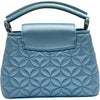 ルイ・ヴィトン LOUIS VUITTON カプシーヌMINI ライトブルー系 シルバー金具 サテン/ラインストーン レディース ショルダーバッグ