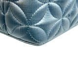 ルイ・ヴィトン LOUIS VUITTON カプシーヌMINI ライトブルー系 シルバー金具 サテン/ラインストーン レディース ショルダーバッグ