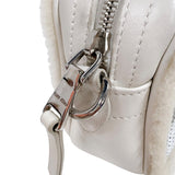 ミュウミュウ miu miu モントーネレターショルダーバッグ 5BH119 アイボリー　シルバー金具 ファー/レザー　スパンコール レディース ショルダーバッグ