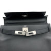 エルメス HERMES ケリー28 □N刻 ブラック シルバー金具 エプソン レディース ショルダーバッグ