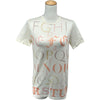 エルメス HERMES ロゴ総柄半袖Tシャツ ホワイト コットン レディース 半袖Ｔシャツ