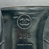 シャネル CHANEL ココマークショートブーツ ブラック レザー レディース ブーツ