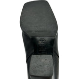 シャネル CHANEL ココマークショートブーツ ブラック レザー レディース ブーツ