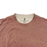 ブルネロクチネリ BRUNELLO CUCINELLI SLIM FIT 半袖Tシャツ ブラウン コットン メンズ 半袖Ｔシャツ