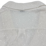 ブルネロクチネリ BRUNELLO CUCINELLI スパンコールサマーニットカーディガン DW5223338 ホワイト コットン レディース カーディガン