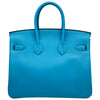 エルメス HERMES バーキン25 Y刻印 ブルーノール/シルバー金具 スイフト レディース ハンドバッグ