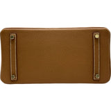 エルメス HERMES バーキン30 W刻印 ゴールド/ゴールド金具 トゴ レディース ハンドバッグ