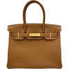 エルメス HERMES バーキン30 W刻印 ゴールド/ゴールド金具 トゴ レディース ハンドバッグ