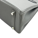 エルメス HERMES バーキン25 Y刻印 グリスエタン/シルバー金具 トゴ レディース ハンドバッグ