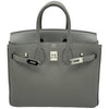 エルメス HERMES バーキン25 Y刻印 グリスエタン/シルバー金具 トゴ レディース ハンドバッグ