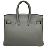 エルメス HERMES バーキン25 Y刻印 グリスエタン/シルバー金具 トゴ レディース ハンドバッグ