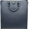 グッチ GUCCI GGスプリーム2WAYトート 792118 ネイビー PVC/レザー メンズ トートバッグ