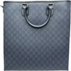 グッチ GUCCI GGスプリーム2WAYトート 792118 ネイビー PVC/レザー メンズ トートバッグ