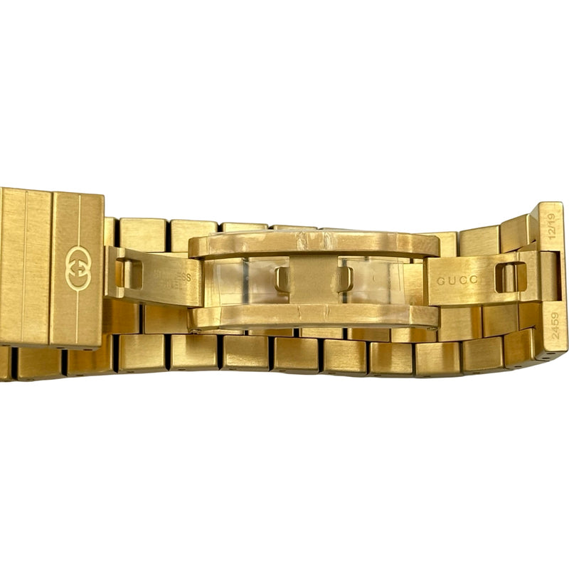 グッチ GUCCI グリップ 157.3 ホワイト ゴールドプレーテッド クオーツ