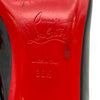 クリスチャン・ルブタン Christian louboutin スタッズ装飾パテントパンプス ブラック パテントレザー レディース パンプス