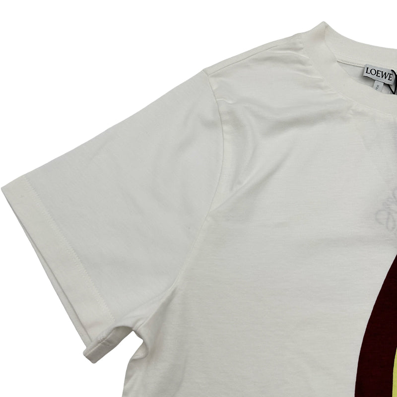 ロエベ LOEWE プリントTシャツ S616Y22X21 ホワイト コットン