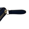 グッチ GUCCI ダブルGフローラミニジップウォレット 837412 ブルー ゴールド金具 レザー レディース コインケース