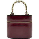 グッチ GUCCI バンブーハンドルミニバニティバッグ 828144 ボルドー ゴールド金具 パテント レディース ショルダーバッグ
