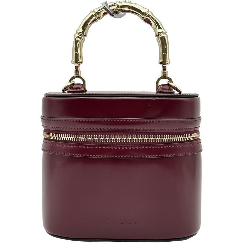 グッチ GUCCI バンブーハンドルミニバニティバッグ 828144 ボルドー