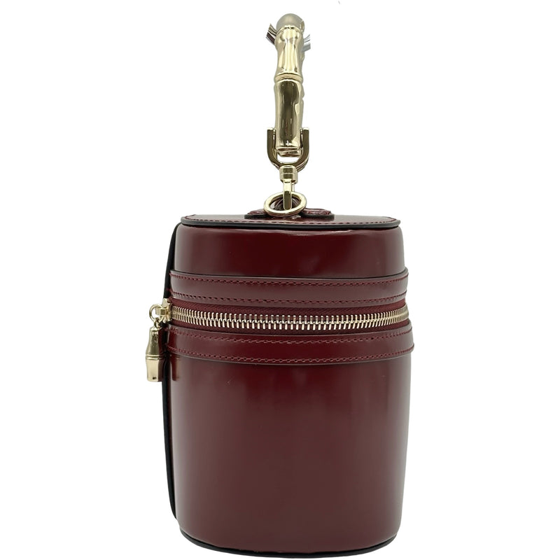 グッチ GUCCI バンブーハンドルミニバニティバッグ 828144 ボルドー