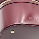 グッチ GUCCI バンブーハンドルミニバニティバッグ 828144 ボルドー ゴールド金具 パテント レディース ショルダーバッグ