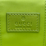 グッチ GUCCI バンブーハンドルミニバニティバッグ 828157 ライトグリーン ゴールド金具 カーフスキン レディース ショルダーバッグ