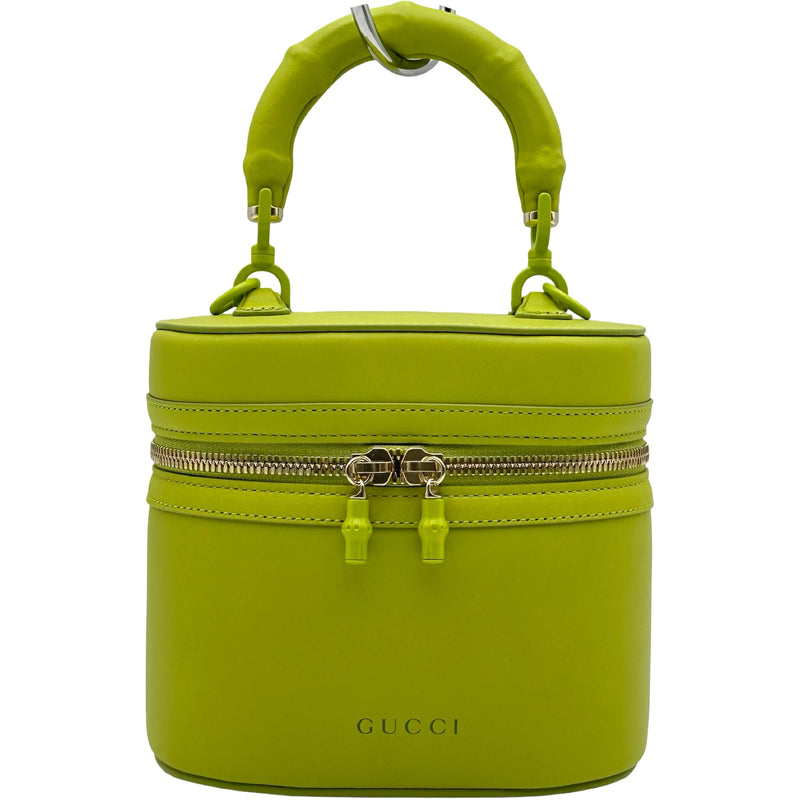 GUCCI バニティ グッチ GUCCI バンブーハンドルミニバニティバッグ 828157 ライト