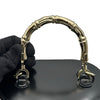 グッチ GUCCI バンブーハンドルミニバニティバッグ 828144 ブラック ゴールド金具 パテント レディース ショルダーバッグ