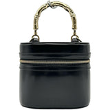 グッチ GUCCI バンブーハンドルミニバニティバッグ 828144 ブラック ゴールド金具 パテント レディース ショルダーバッグ