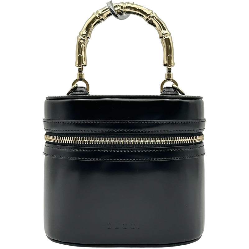 グッチ GUCCI バンブーハンドルミニバニティバッグ 828144 ブラック