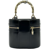 グッチ GUCCI バンブーハンドルミニバニティバッグ 828144 ブラック ゴールド金具 パテント レディース ショルダーバッグ