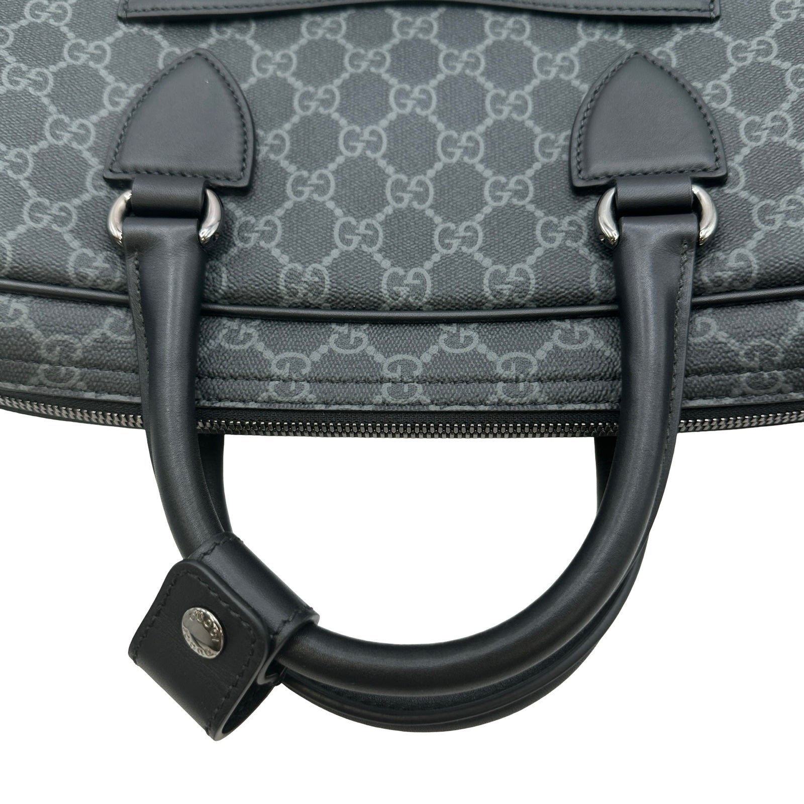 グッチ GUCCI エンブレムミディアムブリーフケース 821149 ブラック GG