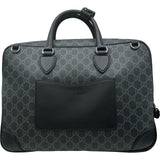 グッチ GUCCI エンブレムミディアムブリーフケース 821149 ブラック GGスプリーム メンズ ブリーフケース