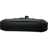 グッチ GUCCI エンブレムミディアムブリーフケース 821149 ブラック GGスプリーム メンズ ブリーフケース