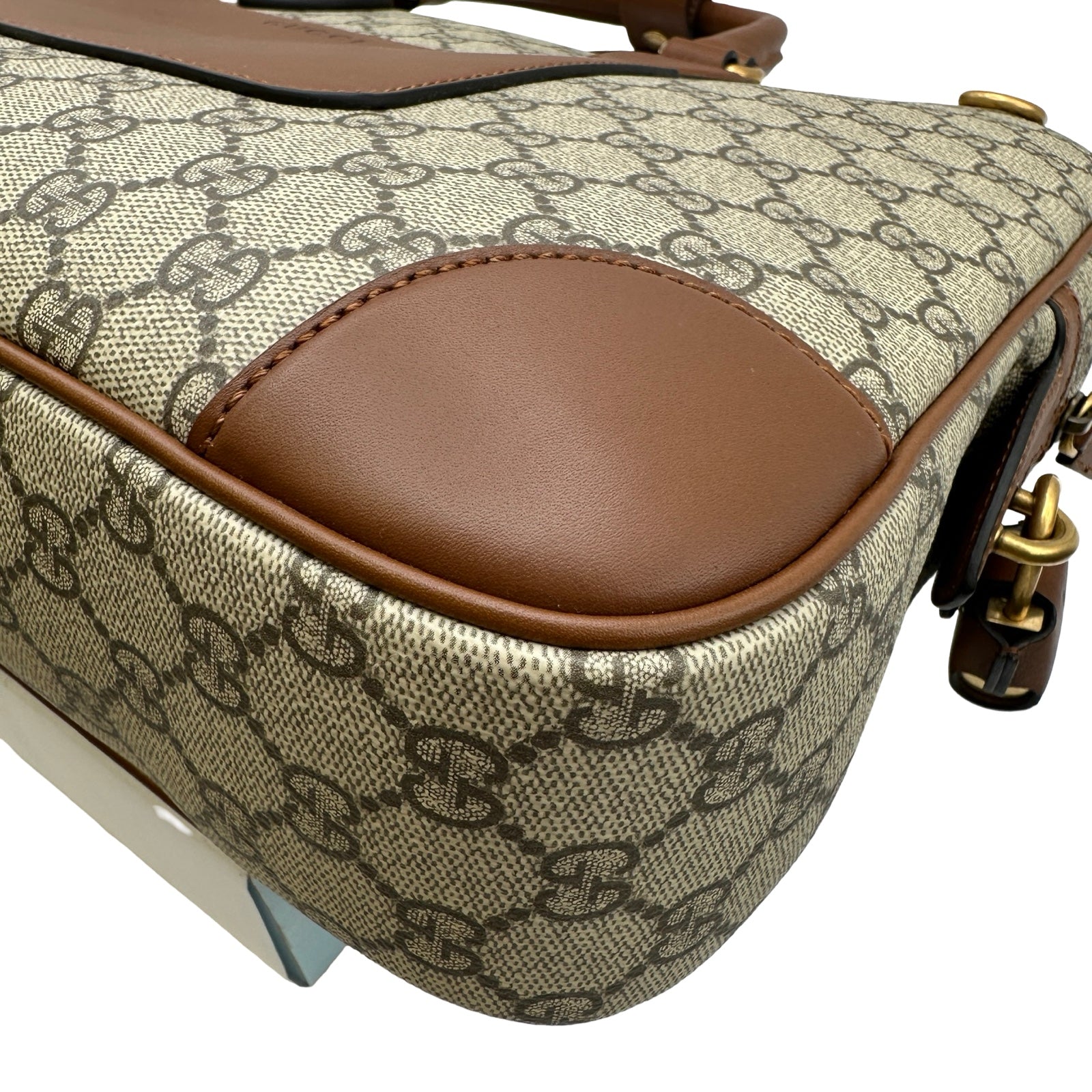 グッチ GUCCI GGエンブレムミディアムブリーフケース 821149 ブラウン
