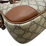 グッチ GUCCI GGエンブレムミディアムブリーフケース 821149 ブラウン GGスプリーム メンズ ブリーフケース