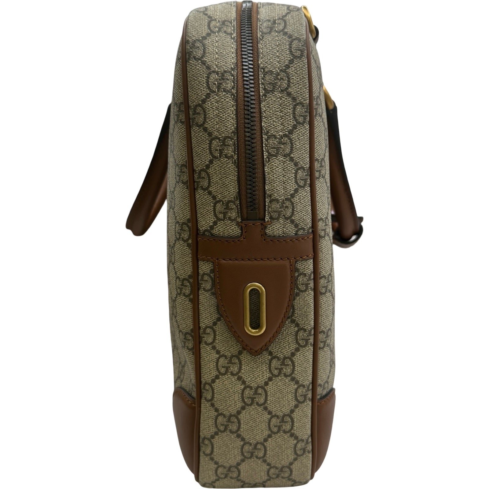 グッチ GUCCI GGエンブレムミディアムブリーフケース 821149 ブラウン