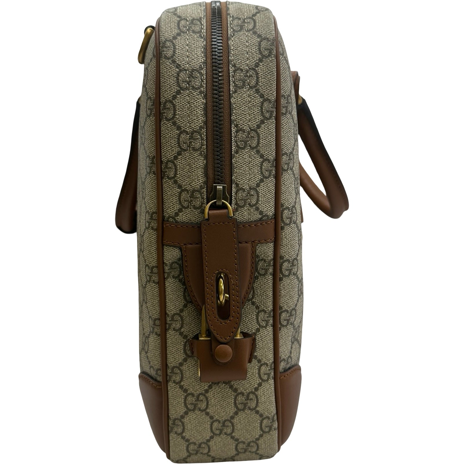 グッチ GUCCI GGエンブレムミディアムブリーフケース 821149 ブラウン