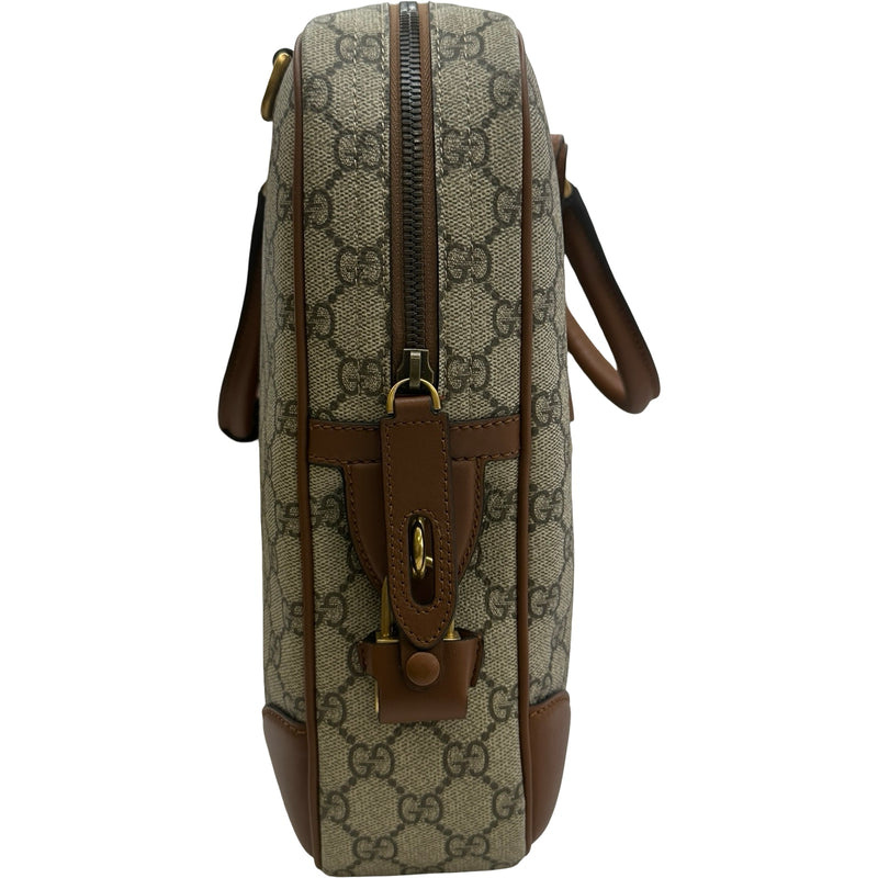 グッチ GUCCI GGエンブレムミディアムブリーフケース 821149 ブラウン