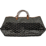 ゴヤール GOYARD サンルイPM ブラック/ブラウン ゴヤールディンキャンバス ユニセックス トートバッグ